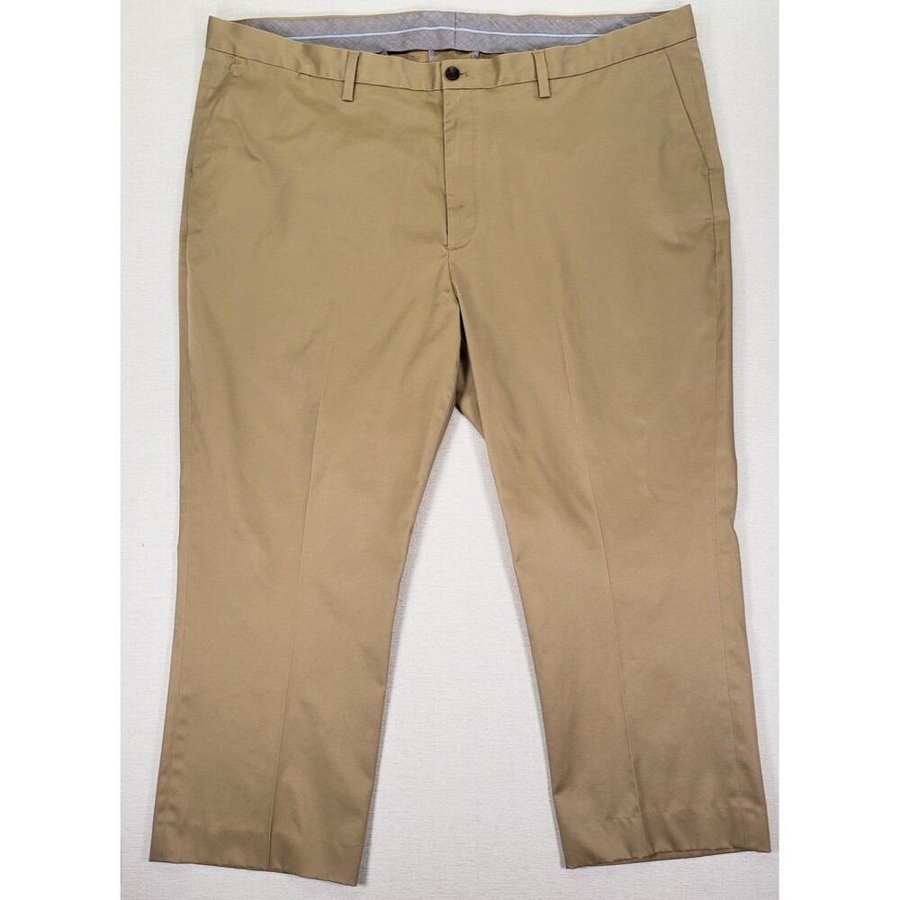 Buttoned Down Mens Khaki Supima Cotton Chino Pants Flat Front 48x30 Tan Beige